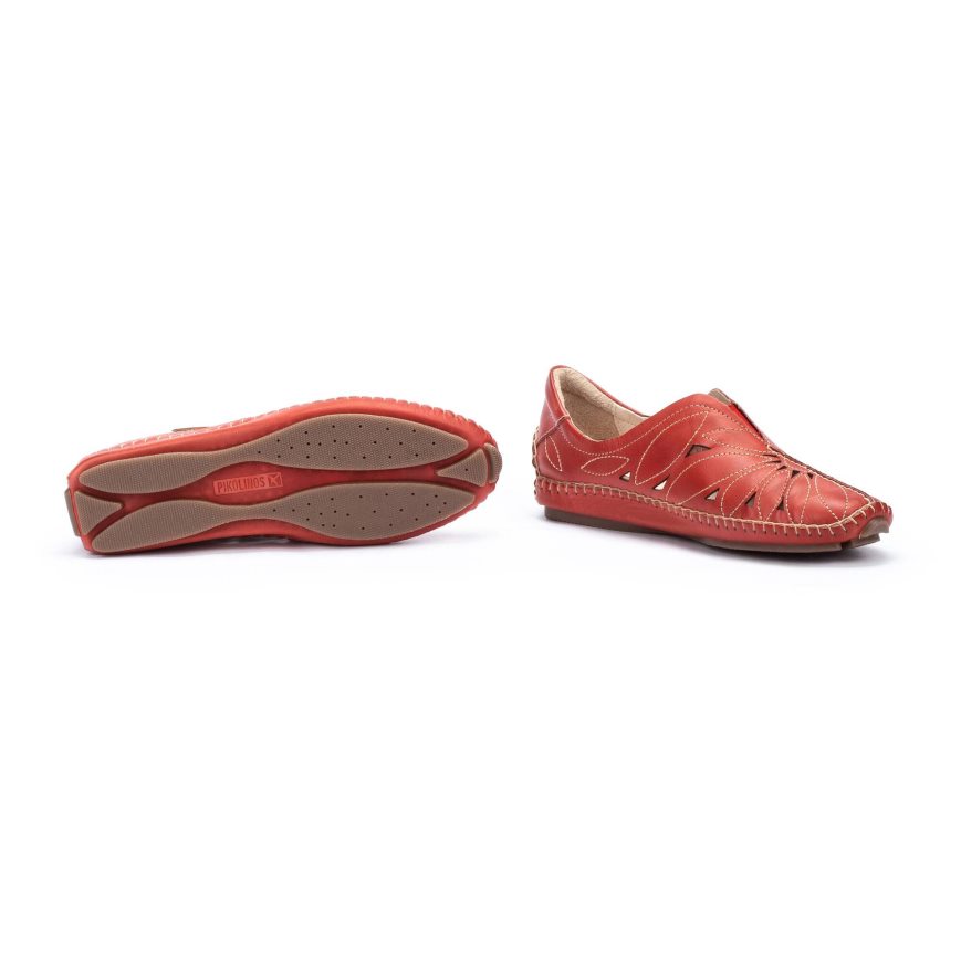 Women's Pikolinos JEREZ Moccasins Red | NZ R3815AQ